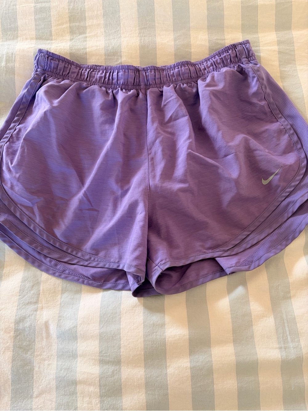 Nike Women's Purple Dry Fit Athletic Running Shorts